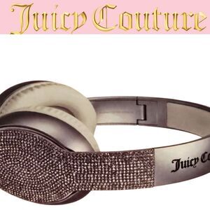 Juicy Couture Rhinestone Bling‎ Wireless Headphones- Silver
